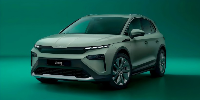 Škoda ELROQ VRS Teaser imic: Ailə istifadəsi üçün elektrikli bir performans SUV, 6 saniyədən az olan 100 km / saat qırılır